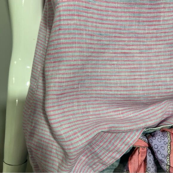 Anthropologie‎ Holding Horses Linen Purple One Shoulder Ruffle Top - XS - Picture 7 of 14